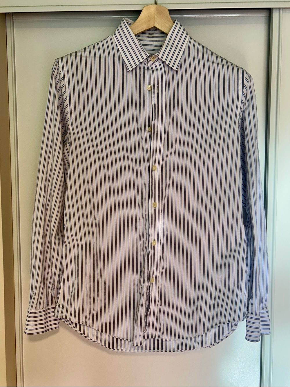 Club Monaco Dual Striped Dress Shirt